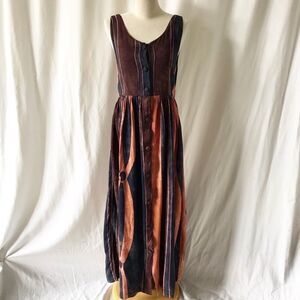 Priscilla international button front maxi dress S